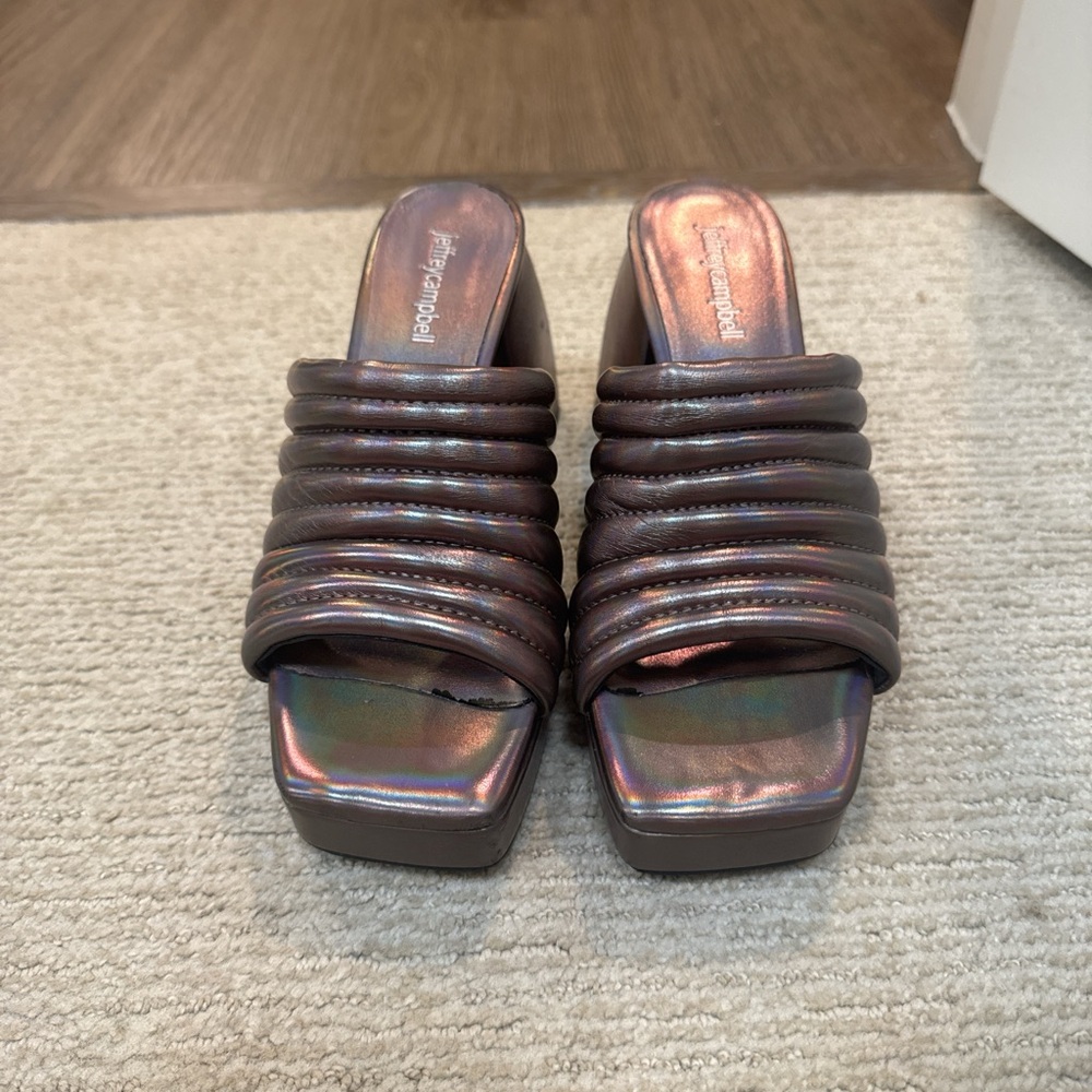 Jeffrey Campbell Iridescent purple Women's heeled Sandals